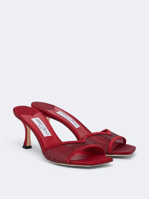 JIMMY CHOO Skye crystal-embellished mules