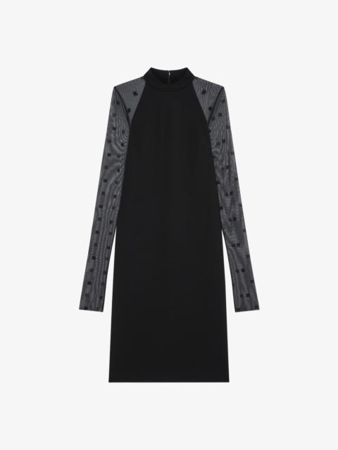 Givenchy DRESS IN BI-MATERIAL 4G PATTERN