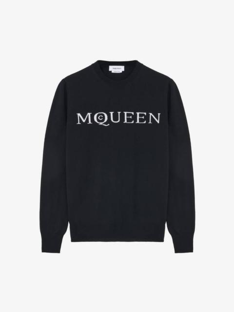 Alexander McQueen Merino Wool McQueen Logo Jumper