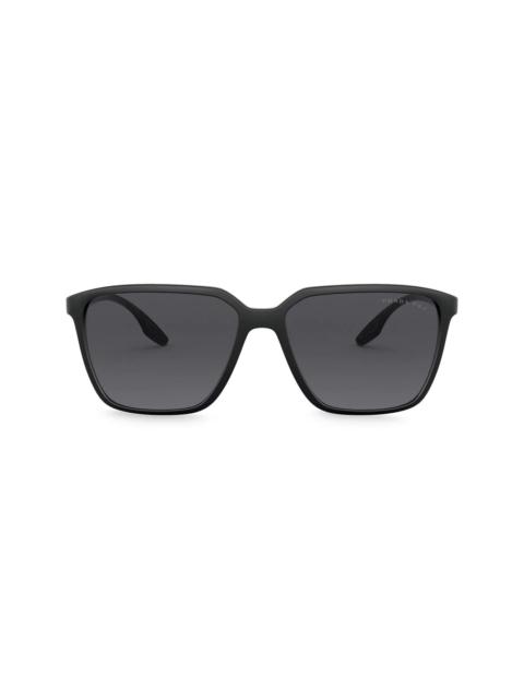 Prada polarized rectangular-frame sunglasses