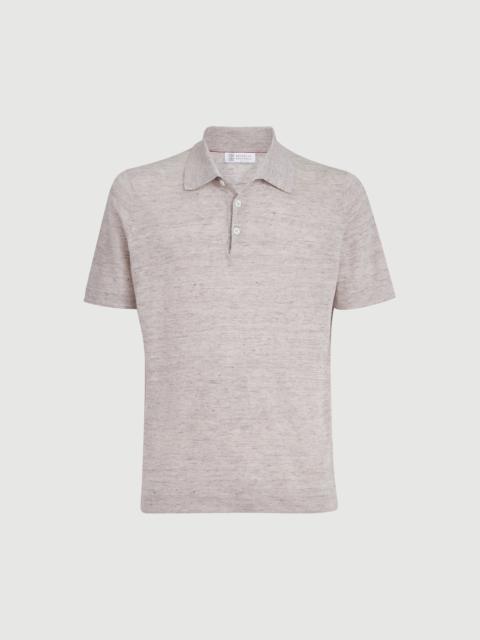 Brunello Cucinelli Linen and cotton knit polo