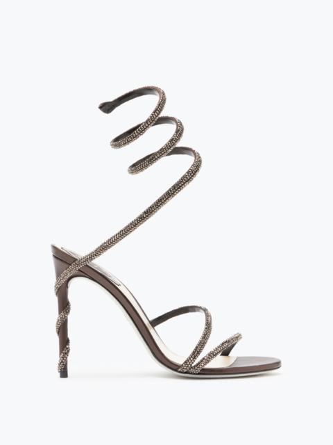 RENE CAOVILLA Margot Crystal Brown Sandal 105