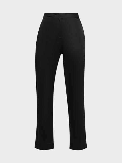 VERONICA BEARD Stila Slim Satin Pants