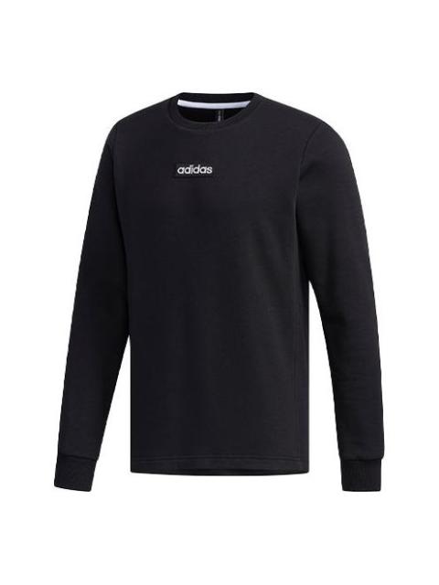 adidas neo M C SW Round Neck Fleece Lined Long Sleeves Black EI4701