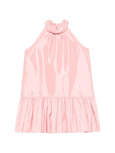 SIMKHAI Hope ruffled halterneck mini dress