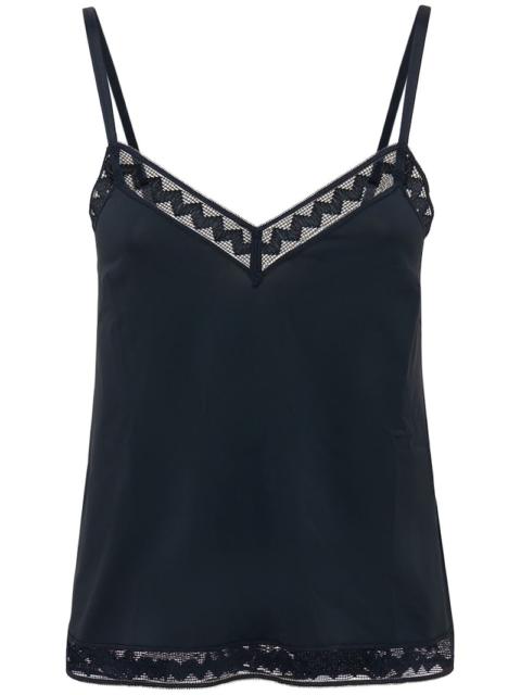 Sandra camisole top w/ lace detail