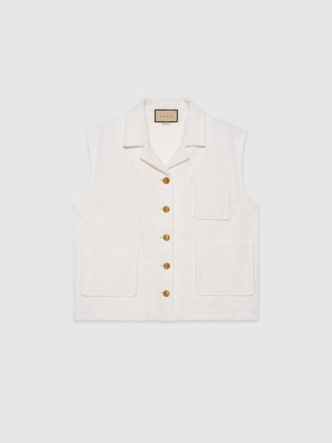 GG cotton jersey vest