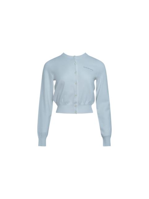 Alexander Wang Long Sleeve Crewneck Hotfix Cardigan