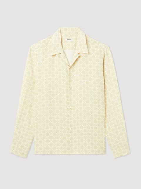 Sandro Flowing shirt with spread collar