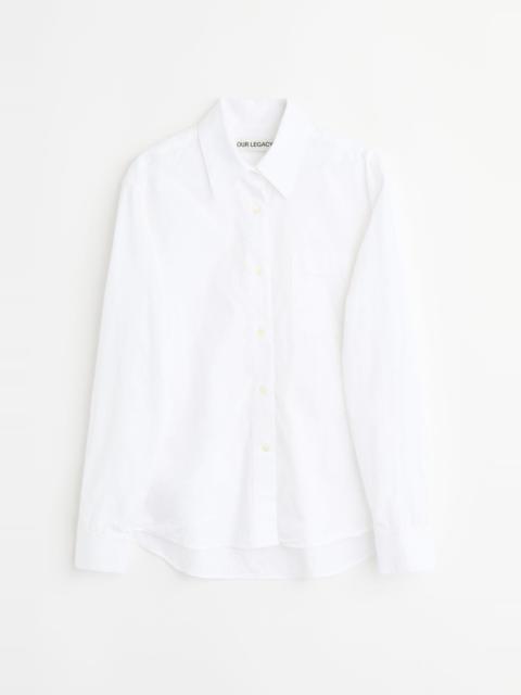 Our Legacy Forever Shirt White Liquid Poplin