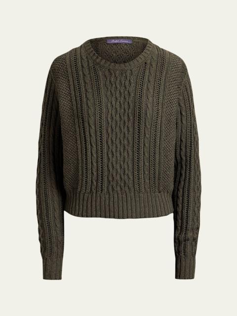 Ralph Lauren Silk-Cashmere Multi-Knit Sweater