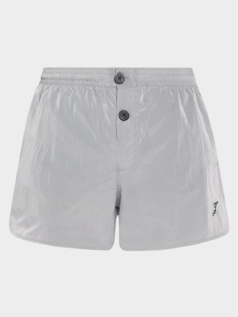 JACQUEMUS Men's Le Shorts Nylon Stretch Pull-On Shorts
