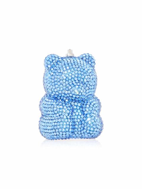JUDITH LEIBER Mini Gummy Bear Crystal Clutch blue