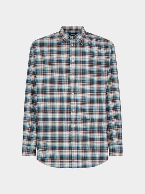 DSQUARED2 LAYERED SLEEVES CHECKED SHIRT
