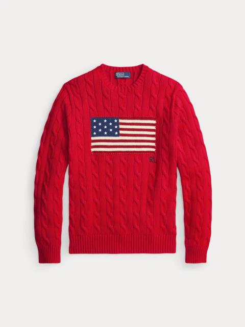 Polo Ralph Lauren Cable-Knit Iconic Flag Sweater