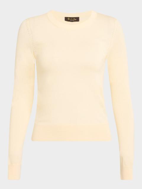 Loro Piana Long-Sleeve Cashmere Sweater