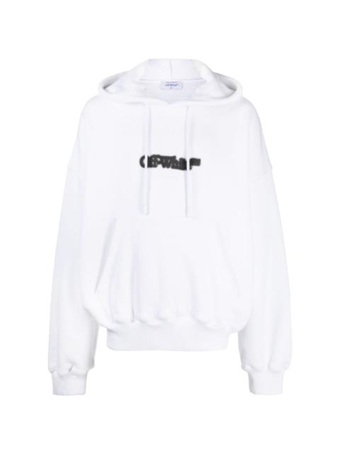 Off-White logo-print drawstring hoodie