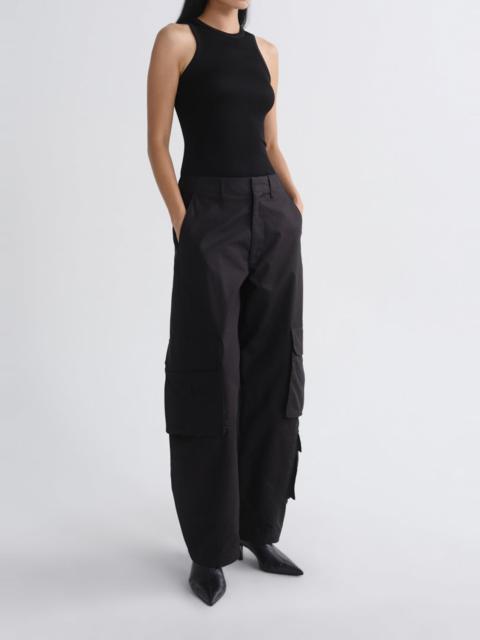 AGOLDE AMBIKA UTILITY PANT (SATEEN) IN BLACK