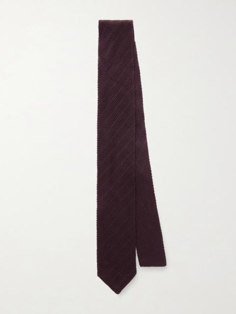 Brunello Cucinelli 8cm Knitted Silk Tie