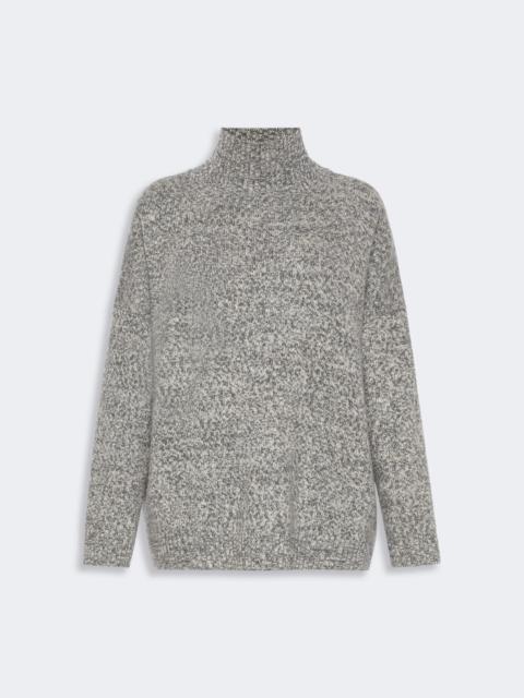WEEKEND Max Mara BORGIA Wool knit turtleneck jumper - MEDIUM GREY