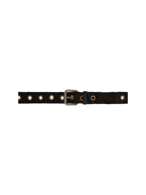 Guidi Black Pin-Buckle Belt