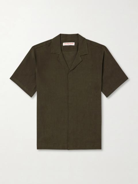 ORLEBAR BROWN Maitan II Camp-Collar Linen Shirt