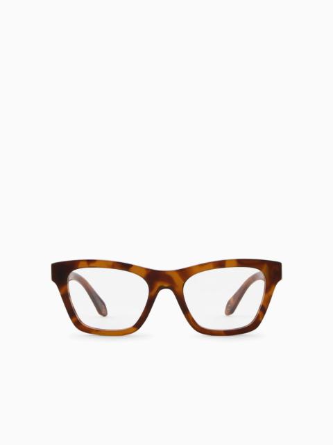 Women’s irregular-shaped eyeglasses