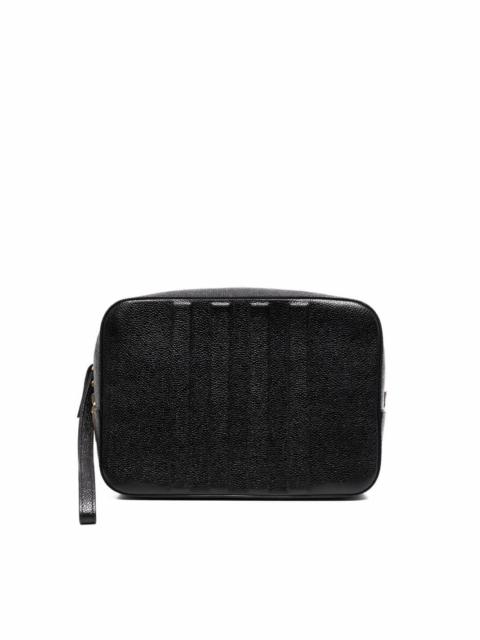 embossed four-bar wash bag