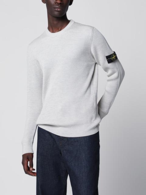 Stone Island Sand ribbed crew-neck sweater