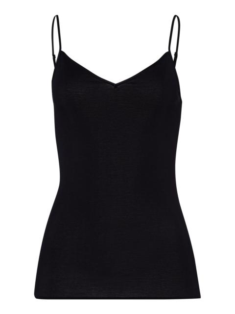 HANRO Cotton Seamless V-Neck Cotton Camisole