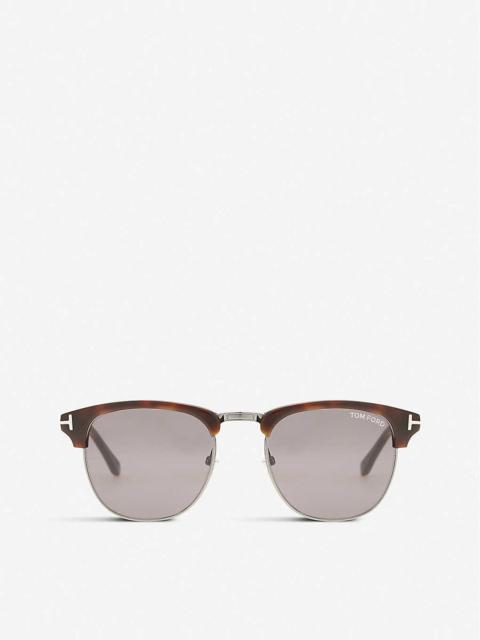 Henry square half-frame sunglasses