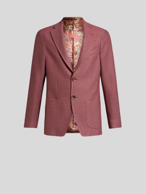 Etro COTTON JERSEY BLAZER WITH MICRO-PATTERN