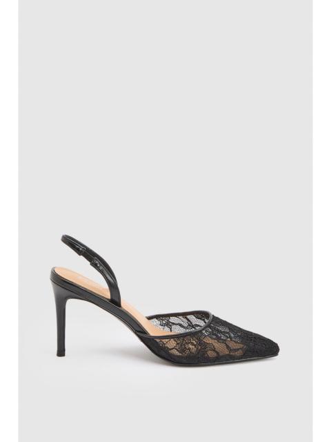 KAREN MILLEN Lace Court Heeled Shoe