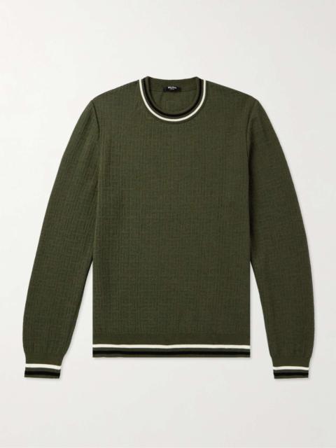 Monogrammed Merino Wool-Blend Sweater