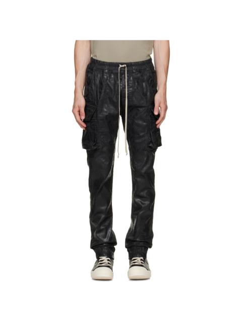 Rick Owens DRKSHDW Black Tower Megacrust Mastodon Cut Cargo Pants