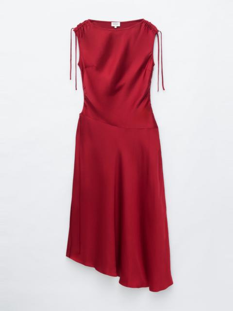 & Other Stories Asymmetric Satin Dress