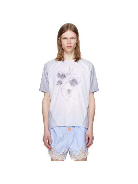 GmbH White & Gray Nettles Football Jersey T-shirt