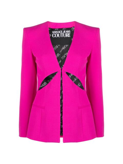 VERSACE JEANS COUTURE slashed single-breasted blazer