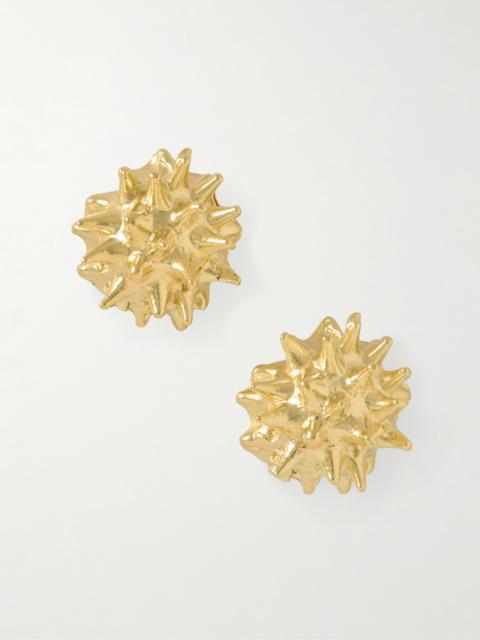 YSSO Sea Urchin Gold-plated Earrings