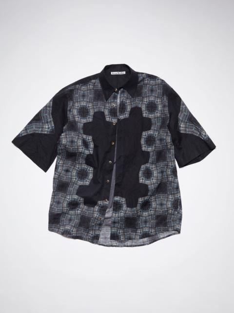 Short sleeve print shirt - Blue