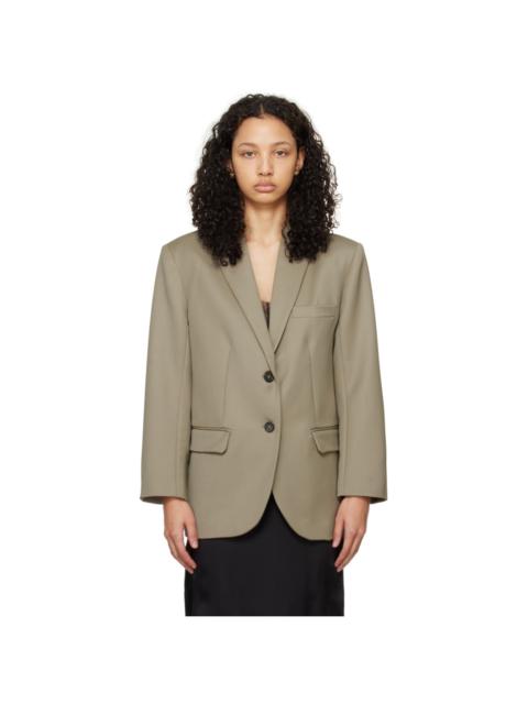 ANINE BING Khaki Quinn Blazer
