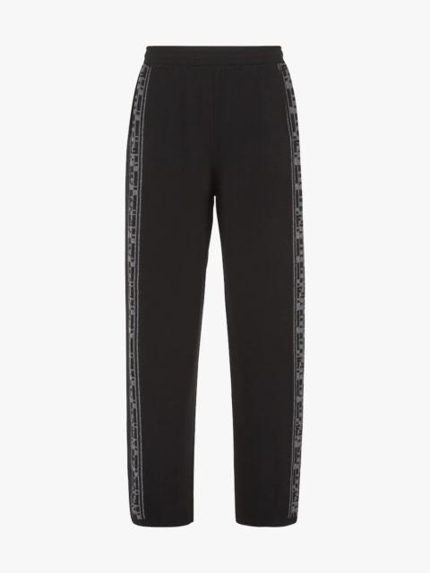 FENDI Black cashmere pants
