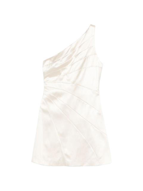 Sandro Sirene one-shoulder ruched mini dress