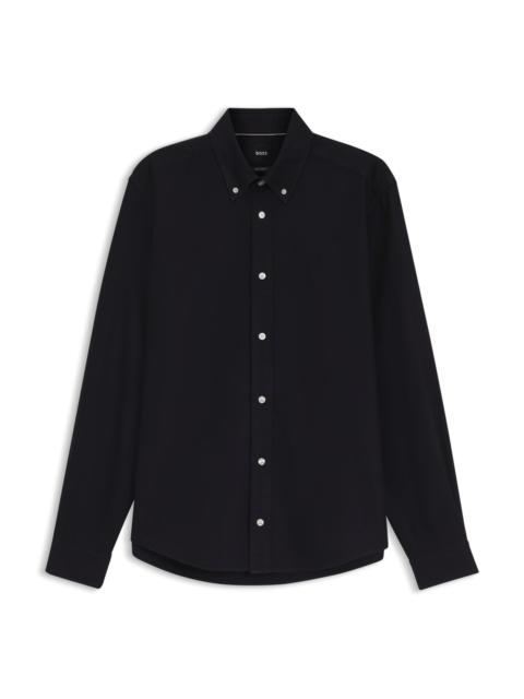 BOSS REGULAR-FIT BUTTON-DOWN SHIRT IN OXFORD COTTON