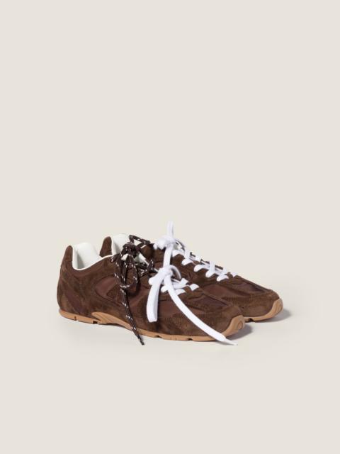 Miu Miu New Balance X Miu Miu 530 SL technical fabric and suede sneakers