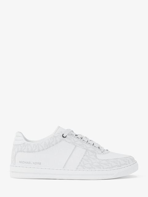 MICHAEL KORS Brady Signature Logo and Leather Sneaker