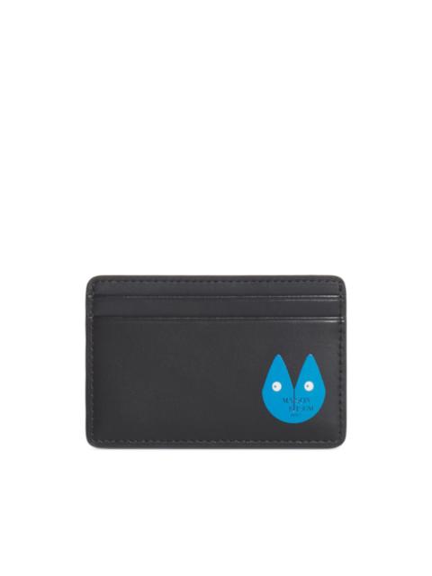 Maison Kitsuné logo-print leather cardholder