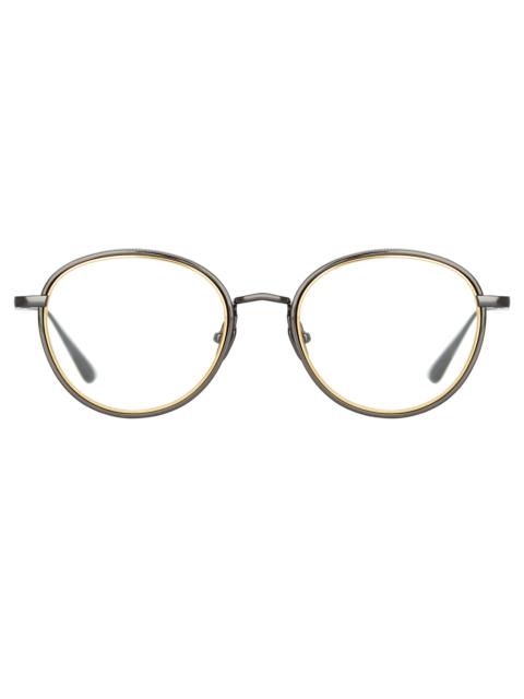 MOSS OVAL OPTICAL FRAME IN NICKEL