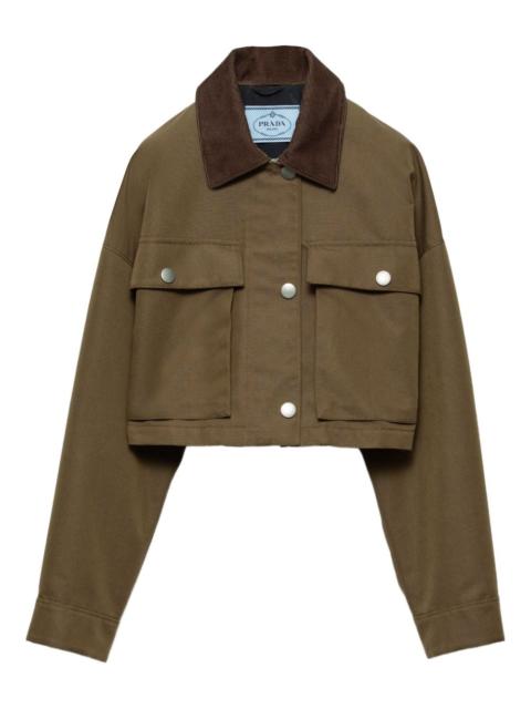 Prada canvas cropped jacket