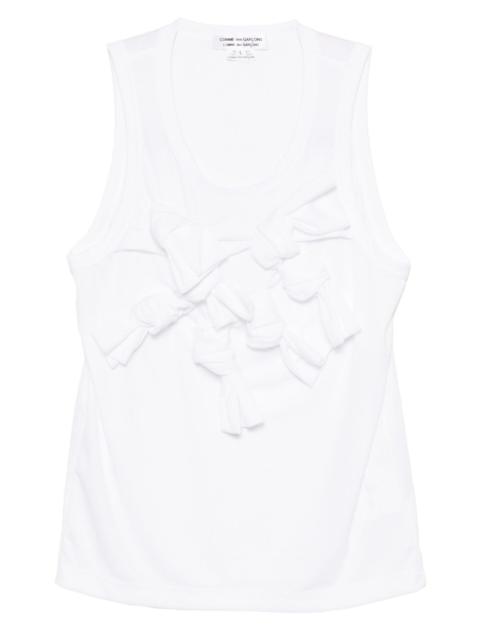 Comme des Garçons Comme des Garçons knot-detail tank top